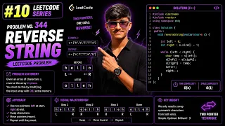 LeetCode 344 - Reverse String Two Pointer Approach Explained in C