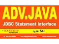 JDBC Statement Interface Part 2 Advanced Java Training Tutorial Mr Sai