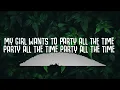 [1 Hour] Hannah Laing, HVRR - Party All The Time (Lyrics)  | Café Lyrics