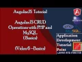 AngularJS Tutorial for Beginners - Basics CRUD Operations with PHP and MySQL
