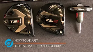 How to adjust your Titleist TS1 TS2 or TS4 driver Titleist Sure-Fit hosel