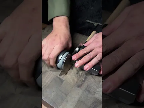 Super big sausage, sharpness test!  #fyp #knife #satisfying #knifesharpening #kitchenhacks