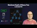 Maximum Depth of Binary Tree - Leetcode 104 Recursive and Iterative DFS BFS Java Python