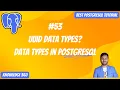 Data Types in PostgreSQL UUID Data Types PostgreSQL Full Playlist
