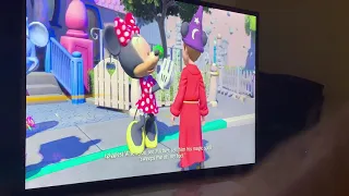 Minnie Mouse loves her feet