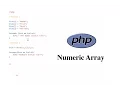 PHP Numeric Array