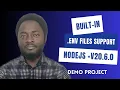 Built-in env Files Support Starting from Node js v20 6 0