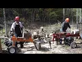BRAVE 20 TON Dual Split Log Splitter Comparison Vs 22 TON Single Split