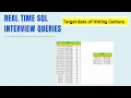 Real Time SQL Interview Queries Running Sum Scenario