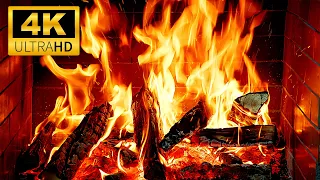 Cozy Fireplace 4K UHD Fireplace With Crackling Fire Sounds For Relaxing Fireplace Ambience 