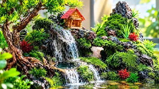 🌿 Mini Waterfall Water Sounds LIVE 💧 | Relaxing Nature Sounds for Sleep & Stress Relief