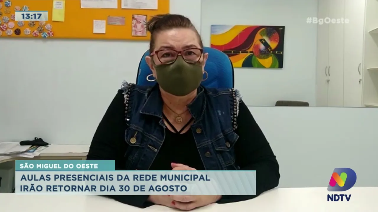 São Miguel do Oeste: aulas presenciais da rede municipal irão retornar dia 30 de agosto