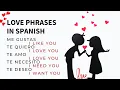 Love phrases in Spanish