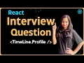 React Interview Question Components as objects Interview Questions