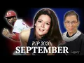 R I P September 2020 Celebrities Newsmakers Who Died Legacy com