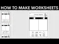 Teacher PowerPoint Tutorial How to make your own worksheets
