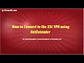 SonicWall Essentials How to setup an SSL VPN and connect using NetExtender on a SonicWall firewall
