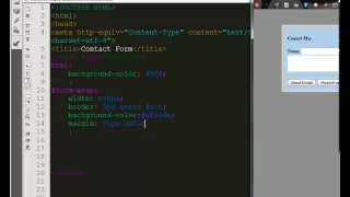 Basic Contact Form HTML and CSS