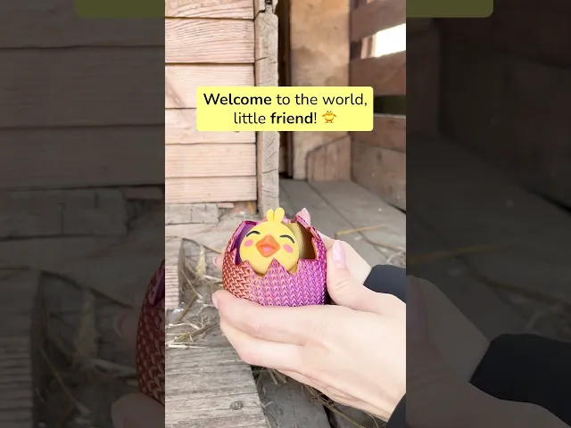 Easter Trio Egg Container, Fun Easter Design, Toy for Chick! video thumbnail