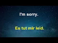 Learn German while you sleep. English - German