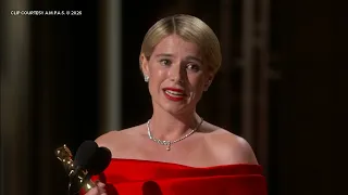 Oscars 2026 Jessie Buckley wins best actress for Hamnet
