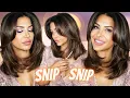 How to Cut Face Framing Layers into your own Hair without having a meltdown