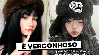 BRASILEIRAS fingindo ser RUSSAS NO TIKTOK