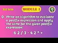VTU DSA Module 1 Postfix Expression Evaluation Algorithm Solved Example BCS304