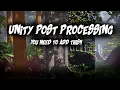 Set up and use of Post proccessing