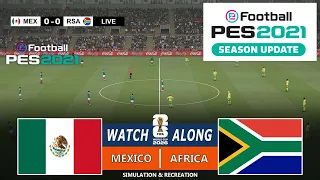Mexico vs South Africa eFootball PES 21 Gameplay Simulation English Commentry