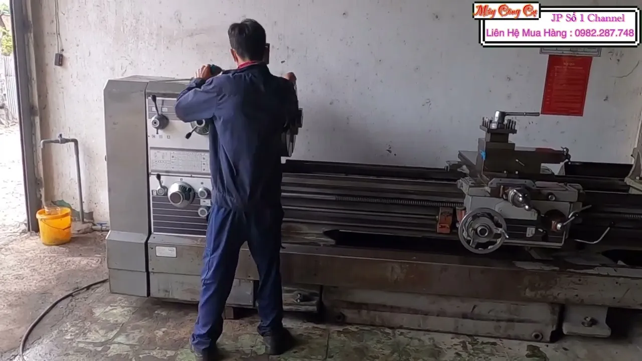 Clip 03 | Chạy Máy Tiện Mazak Chống Tâm 3000 mm Lỗ 82 mm Chạy Ren Modun Siêu Êm