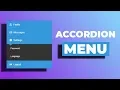 Awesome accordion menu using only HTML CSS
