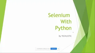 Selenium with Python Tutorial How to write Selenium with Python