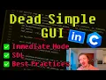 Dead Simple GUI in C Immediate Mode