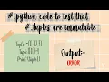 Mutable And Immutable Data types in Python By-Muskan JNV Shimla