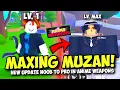Maxing NEW MUZAN Demon Rank Update in Anime Weapons Noob to Pro