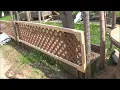 DIY - How To Build A Lattice Panel For Garden Yard Quick Easy