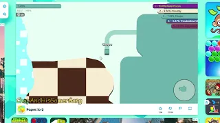 I played PAPER IO 2 on POKI