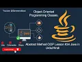 Abstract Method OOP Lesson Java in