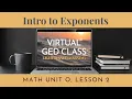 Intro to Exponents Crucial GED Math Basics Lesson 2