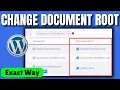 How to change document root in cpanel 2026
