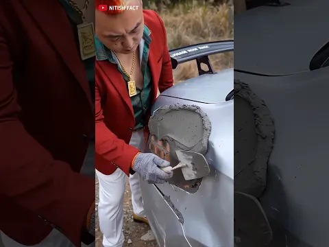 Car par kiya plaster 🚗🩹  ~mini wood toy woodworking art skills /wood /hand crafts/ #shorts