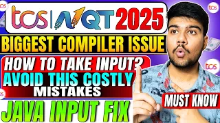 TCS NQT 2025 Java Input Mistake That Fails Code Submission