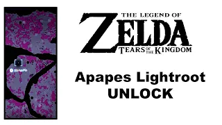 Zelda Tears of the Kingdom Apapes Lightroot Unlock
