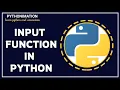 INPUT FUNCTION IN PYTHON PRINT FUNCTION IN PYTHON PYTHON FOR BEGINNERS PART-2 IN HINDI