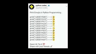 Print Emojis using Python