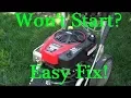 Newer POWERSTROKE Pressure Washer won t START after STORAGE BRIGGS and STRATTON Ready Start 190cc