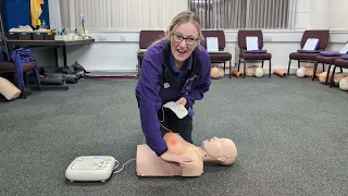 New AED Pad positioning patient with breasts 2026 Resus guidelines