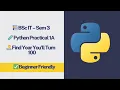 BSc IT Sem 3 Python Practical 1A Turn 100 Year Logic in Python