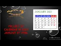 Creating Calendar Using HTML How to Make Calendar With html Design of Calendar Project HTML 2023
